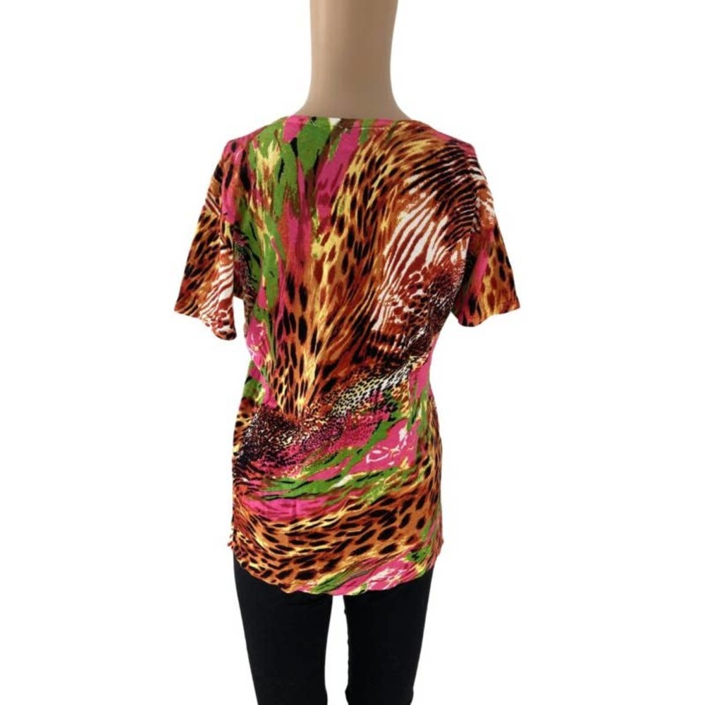 Quacker Factory Leopard And Pink Print Size Xxs T… - image 3